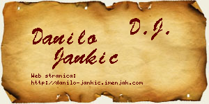 Danilo Jankić vizit kartica